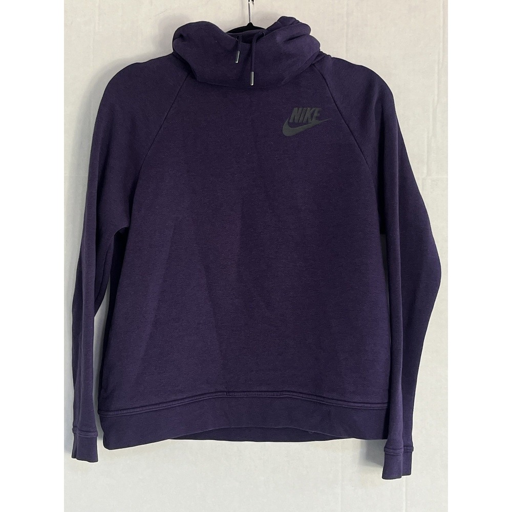 Nike Funnel-neck hoodie Purple  sz M Y2K‎